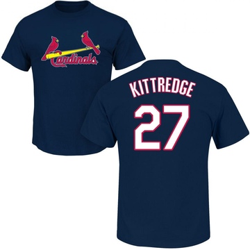 Men's St. Louis Cardinals Andrew Kittredge ＃27 Roster Name & Number T-Shirt - Navy