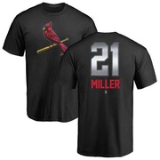 Men's St. Louis Cardinals Andrew Miller ＃21 Midnight Mascot T-Shirt - Black