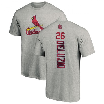 Men's St. Louis Cardinals Ben DeLuzio ＃26 Backer T-Shirt Ash