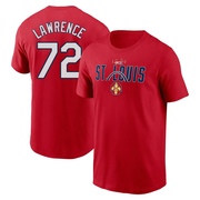 Men's St. Louis Cardinals Casey Lawrence ＃72 2024 City Connect Graphic Name & Number T-Shirt - Red