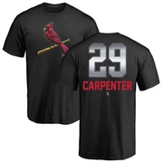 Men's St. Louis Cardinals Chris Carpenter ＃29 Midnight Mascot T-Shirt - Black