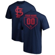 Men's St. Louis Cardinals Custom ＃00 RBI T-Shirt - Navy