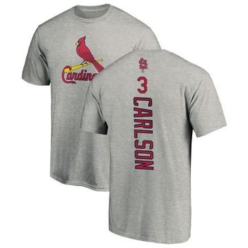 Men's St. Louis Cardinals Dylan Carlson ＃3 Backer T-Shirt Ash