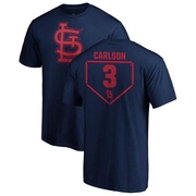 Men's St. Louis Cardinals Dylan Carlson ＃3 RBI T-Shirt - Navy