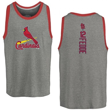 Men's St. Louis Cardinals Erick Fedde ＃12 Backer Tank Top Ash