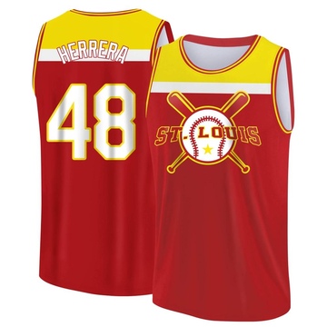 Men's St. Louis Cardinals Ivan Herrera ＃48 Legend Baseball Tank Top - Red/Yellow