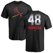 Men's St. Louis Cardinals Ivan Herrera ＃48 Midnight Mascot T-Shirt - Black