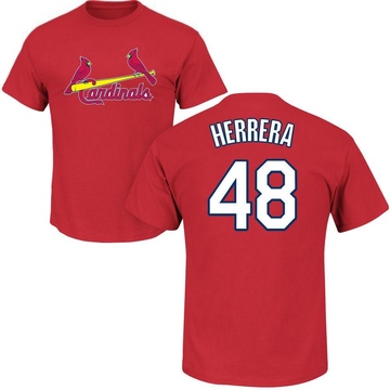 Men's St. Louis Cardinals Ivan Herrera ＃48 Roster Name & Number T-Shirt - Red