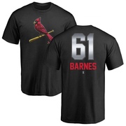 Men's St. Louis Cardinals Jacob Barnes ＃61 Midnight Mascot T-Shirt - Black