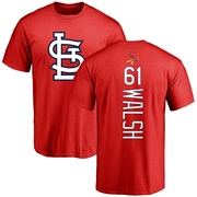 Men's St. Louis Cardinals Jake Walsh ＃61 Backer T-Shirt - Red