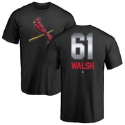 Men's St. Louis Cardinals Jake Walsh ＃61 Midnight Mascot T-Shirt - Black