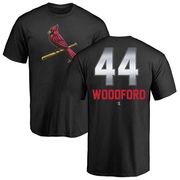 Men's St. Louis Cardinals Jake Woodford ＃44 Midnight Mascot T-Shirt - Black