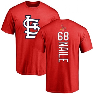 Men's St. Louis Cardinals James Naile ＃68 Backer T-Shirt - Red