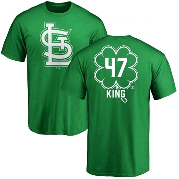 Men's St. Louis Cardinals John King ＃47 Dubliner Name & Number T-Shirt Kelly - Green