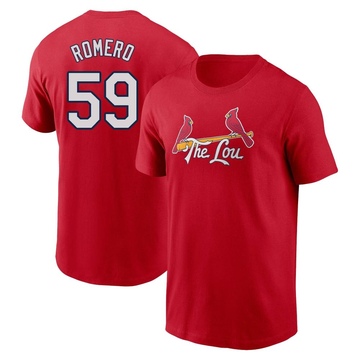 Men's St. Louis Cardinals JoJo Romero ＃59 2024 City Connect Fuse Name & Number T-Shirt - Red