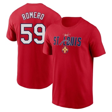 Men's St. Louis Cardinals JoJo Romero ＃59 2024 City Connect Graphic Name & Number T-Shirt - Red