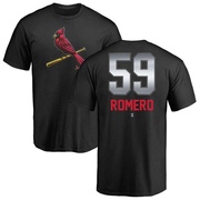 Men's St. Louis Cardinals JoJo Romero ＃59 Midnight Mascot T-Shirt - Black