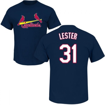 Men's St. Louis Cardinals Jon Lester ＃31 Roster Name & Number T-Shirt - Navy