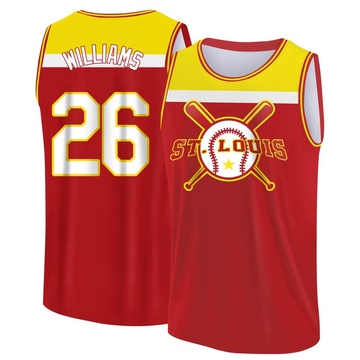 Men's St. Louis Cardinals Justin Williams ＃26 Legend Baseball Tank Top - Red/Yellow