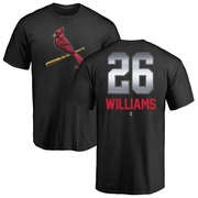 Men's St. Louis Cardinals Justin Williams ＃26 Midnight Mascot T-Shirt - Black