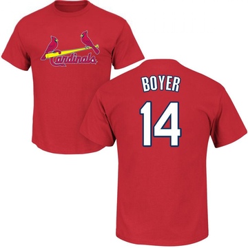 Men's St. Louis Cardinals Ken Boyer ＃14 Roster Name & Number T-Shirt - Red