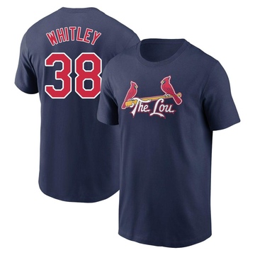 Men's St. Louis Cardinals Kodi Whitley ＃38 2024 City Connect Name & Number T-Shirt - Navy