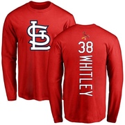 Men's St. Louis Cardinals Kodi Whitley ＃38 Backer Long Sleeve T-Shirt - Red