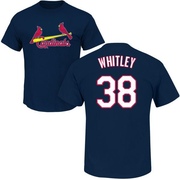 Men's St. Louis Cardinals Kodi Whitley ＃38 Roster Name & Number T-Shirt - Navy