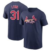 Men's St. Louis Cardinals Lance Lynn ＃31 2024 City Connect Name & Number T-Shirt - Navy