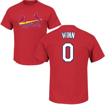 Men's St. Louis Cardinals Masyn Winn ＃0 Roster Name & Number T-Shirt - Red