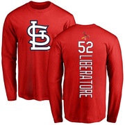 Men's St. Louis Cardinals Matthew Liberatore ＃52 Backer Long Sleeve T-Shirt - Red