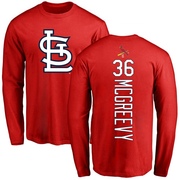 Men's St. Louis Cardinals Michael McGreevy ＃36 Backer Long Sleeve T-Shirt - Red