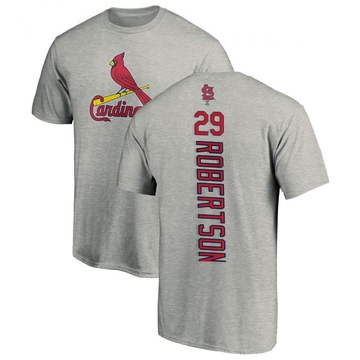 Men's St. Louis Cardinals Nick Robertson ＃29 Backer T-Shirt Ash