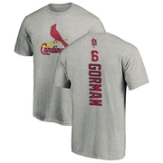 Men's St. Louis Cardinals Nolan Gorman ＃16 Backer T-Shirt Ash