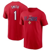 Men's St. Louis Cardinals Ozzie Smith ＃1 2024 City Connect Graphic Name & Number T-Shirt - Red