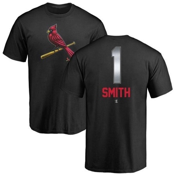 Men's St. Louis Cardinals Ozzie Smith ＃1 Midnight Mascot T-Shirt - Black