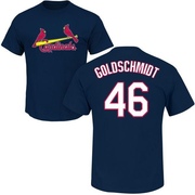 Men's St. Louis Cardinals Paul Goldschmidt ＃46 Roster Name & Number T-Shirt - Navy