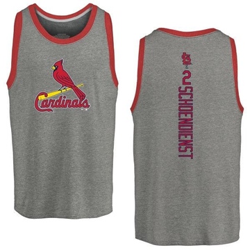 Men's St. Louis Cardinals Red Schoendienst ＃2 Backer Tank Top Ash