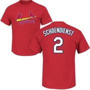 Men's St. Louis Cardinals Red Schoendienst ＃2 Schoendienst Roster Name & Number T-Shirt - Red