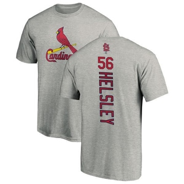 Men's St. Louis Cardinals Ryan Helsley ＃56 Backer T-Shirt Ash