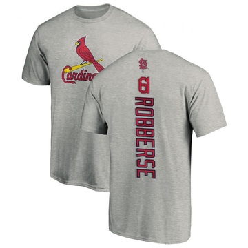 Men's St. Louis Cardinals Sem Robberse ＃61 Backer T-Shirt Ash