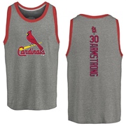 Men's St. Louis Cardinals Shawn Armstrong ＃30 Backer Tank Top Ash