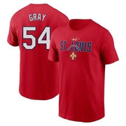 Men's St. Louis Cardinals Sonny Gray ＃54 2024 City Connect Graphic Name & Number T-Shirt - Red