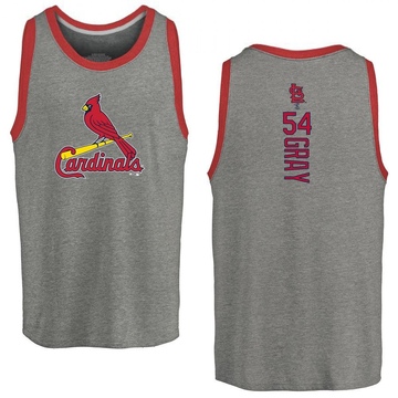 Men's St. Louis Cardinals Sonny Gray ＃54 Backer Tank Top Ash