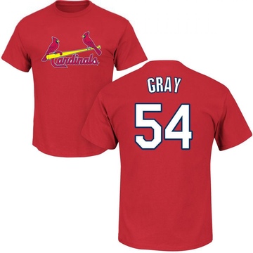 Men's St. Louis Cardinals Sonny Gray ＃54 Roster Name & Number T-Shirt - Red