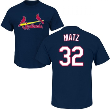 Men's St. Louis Cardinals Steven Matz ＃32 Roster Name & Number T-Shirt - Navy