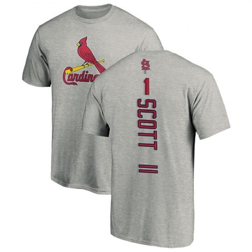 Men's St. Louis Cardinals Victor Scott II ＃11 Backer T-Shirt Ash