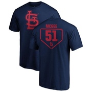 Men's St. Louis Cardinals Willie McGee ＃51 RBI T-Shirt - Navy