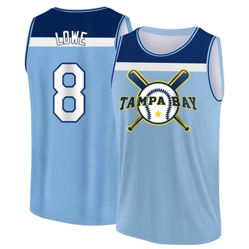 Men's Tampa Bay Rays Brandon Lowe ＃8 Legend Light Baseball Tank Top - Blue/Navy