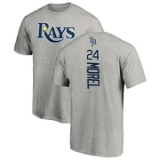 Men's Tampa Bay Rays Christopher Morel ＃24 Backer T-Shirt Ash